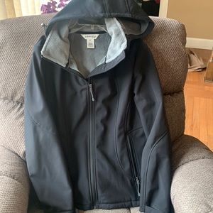 Women’s black with gray fleece lined jacket